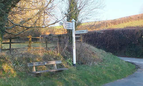 Country signpost in the Parish